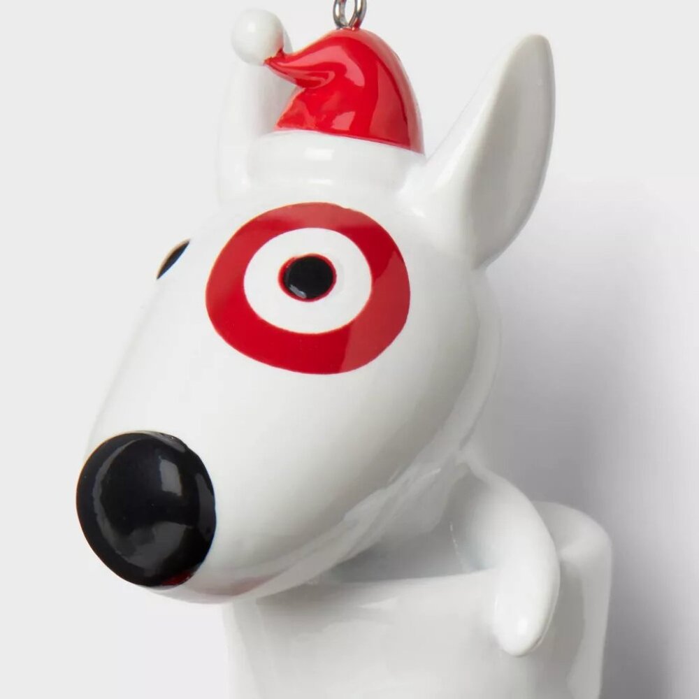 Target Bullseye Dog Santa Boot Christmas Ornament 2024 New - Picture 2 of 3